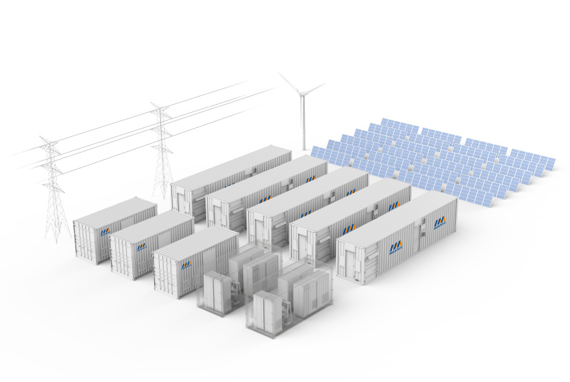 Solução de armazenamento de energia em escala de rede